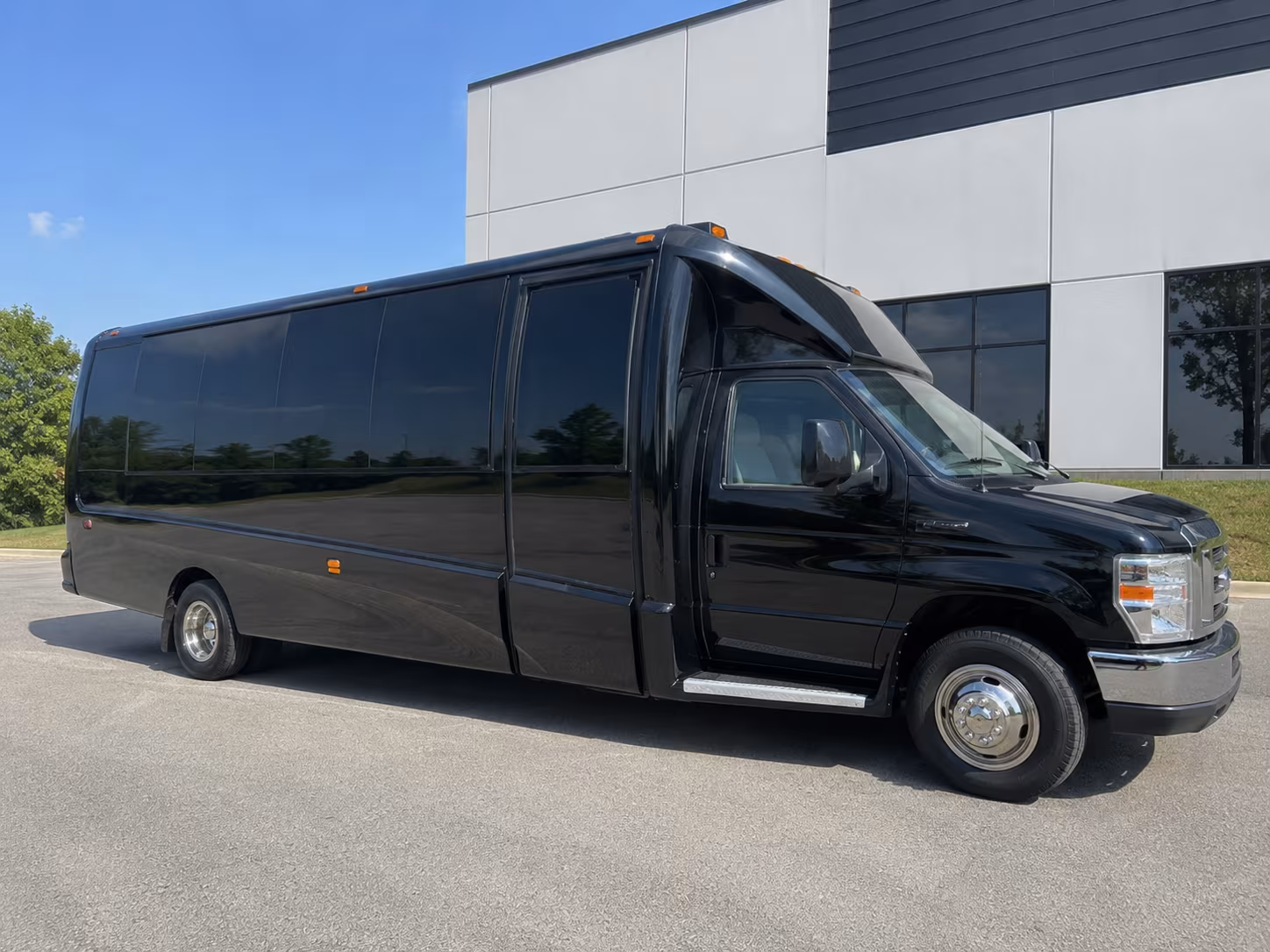Passenger seating aboard a party bus rental serving Lubbock