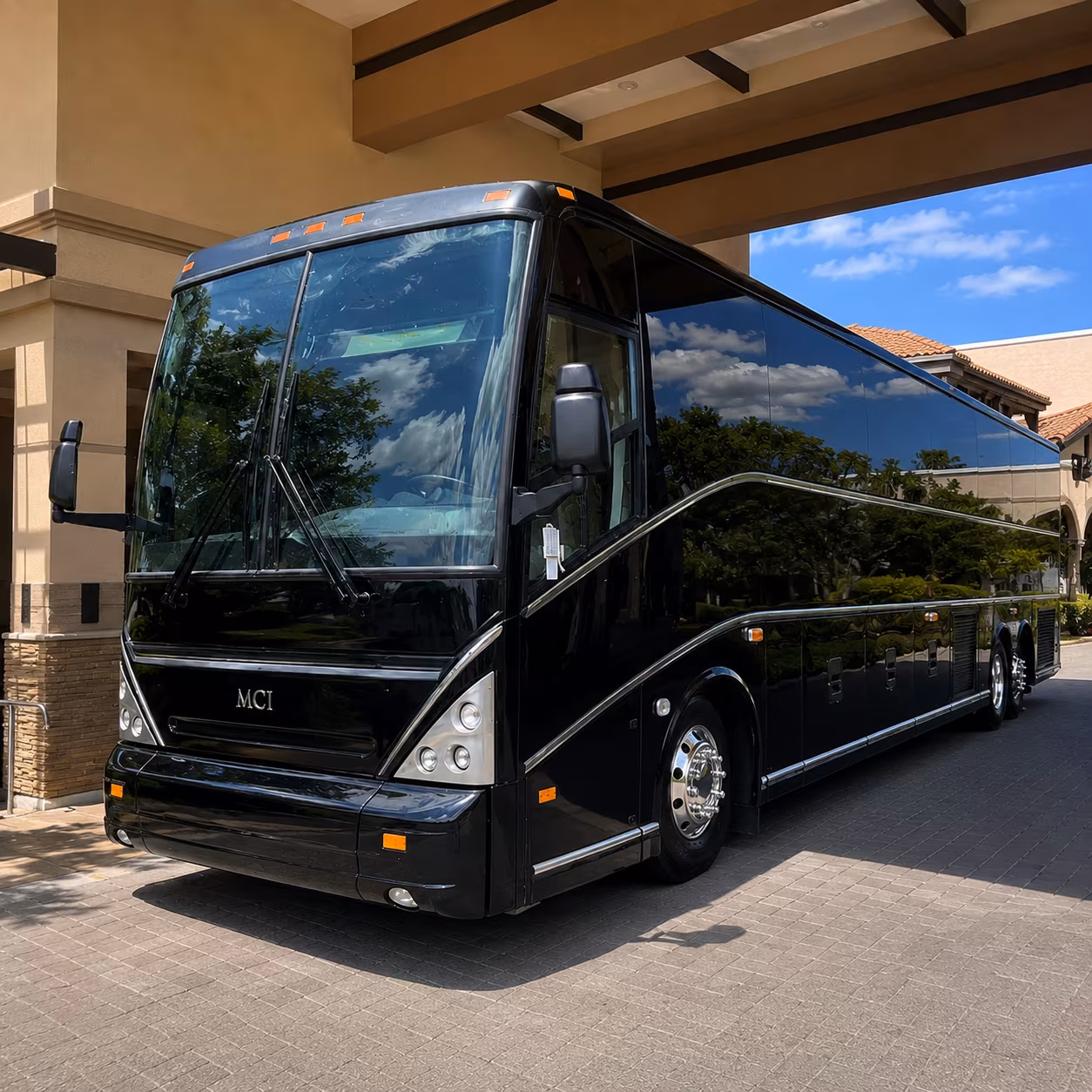 Lubbock Airport Shuttle & Transportation party bus exterior