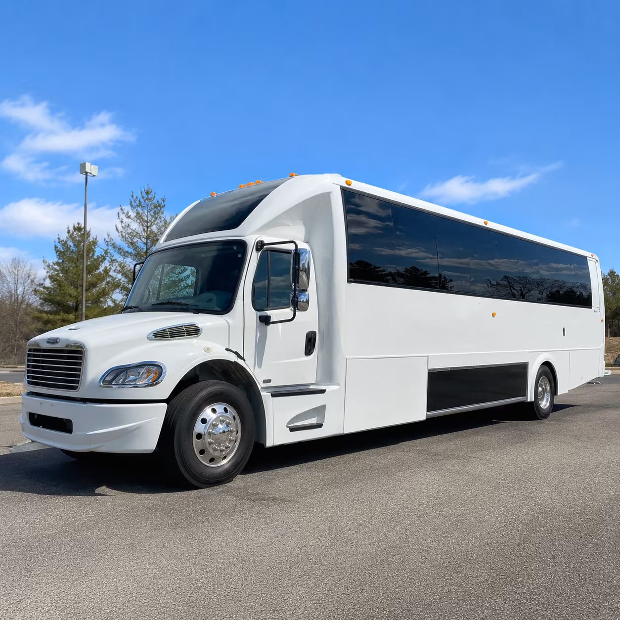 Lubbock Birthday, Sweet 16, & Quinceañera Transportation party bus exterior