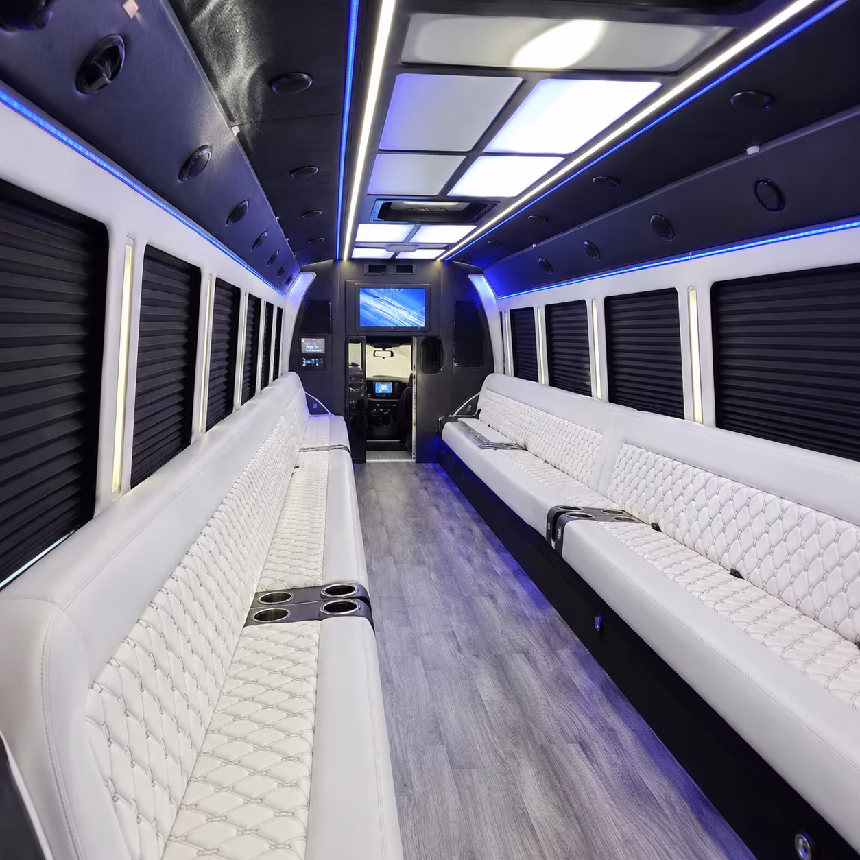 Lubbock Concert & Music Festival Transportation party bus interior