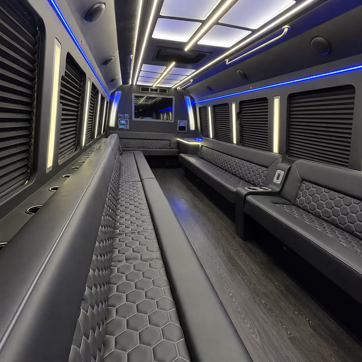 Lubbock Private Event Transportation party bus exterior