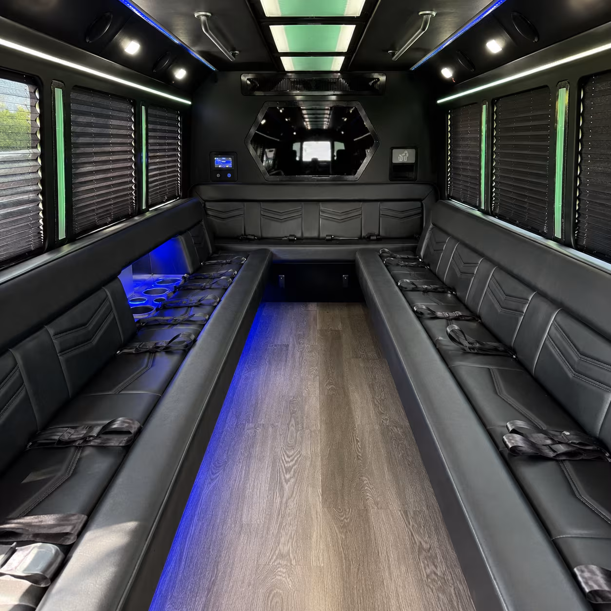 Lubbock Private Event Transportation party bus exterior