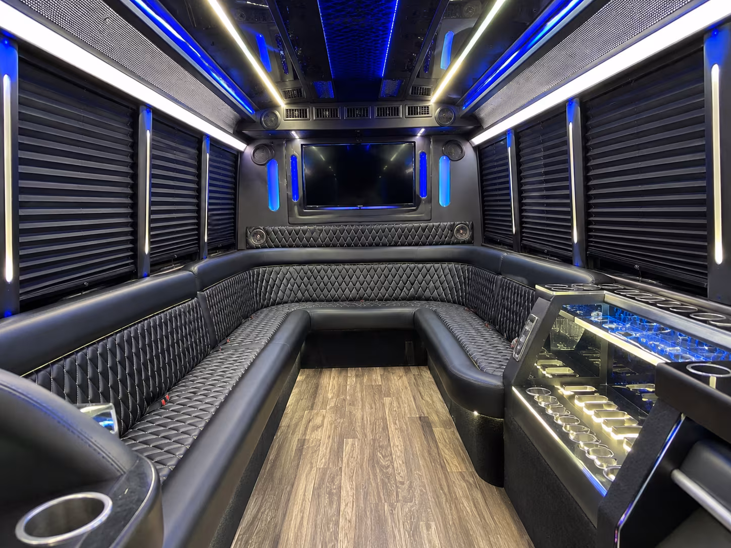 Lubbock Prom & Homecoming Transportation party bus exterior
