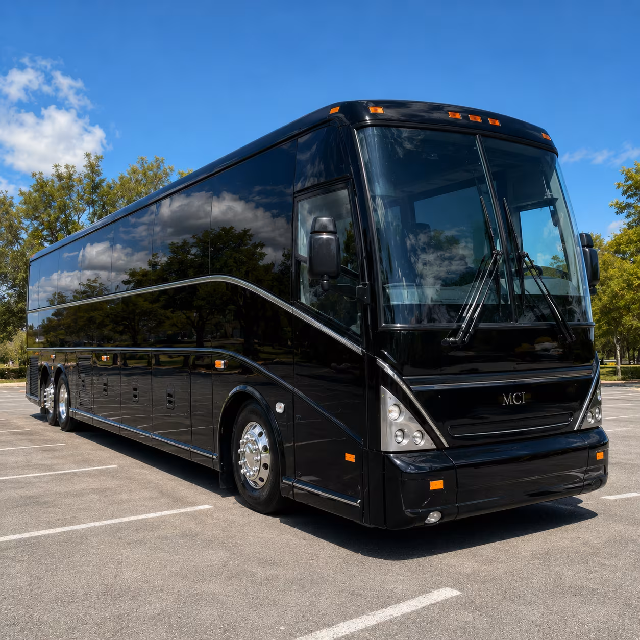 Lubbock School Event Transportation party bus exterior