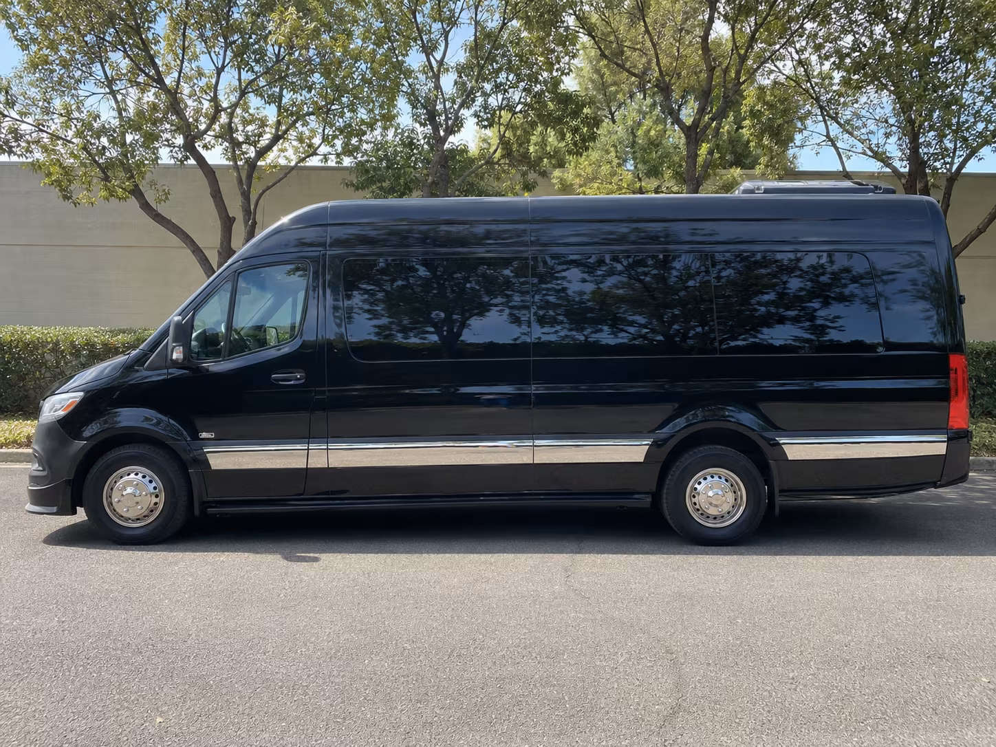 Lubbock School Event Transportation party bus exterior