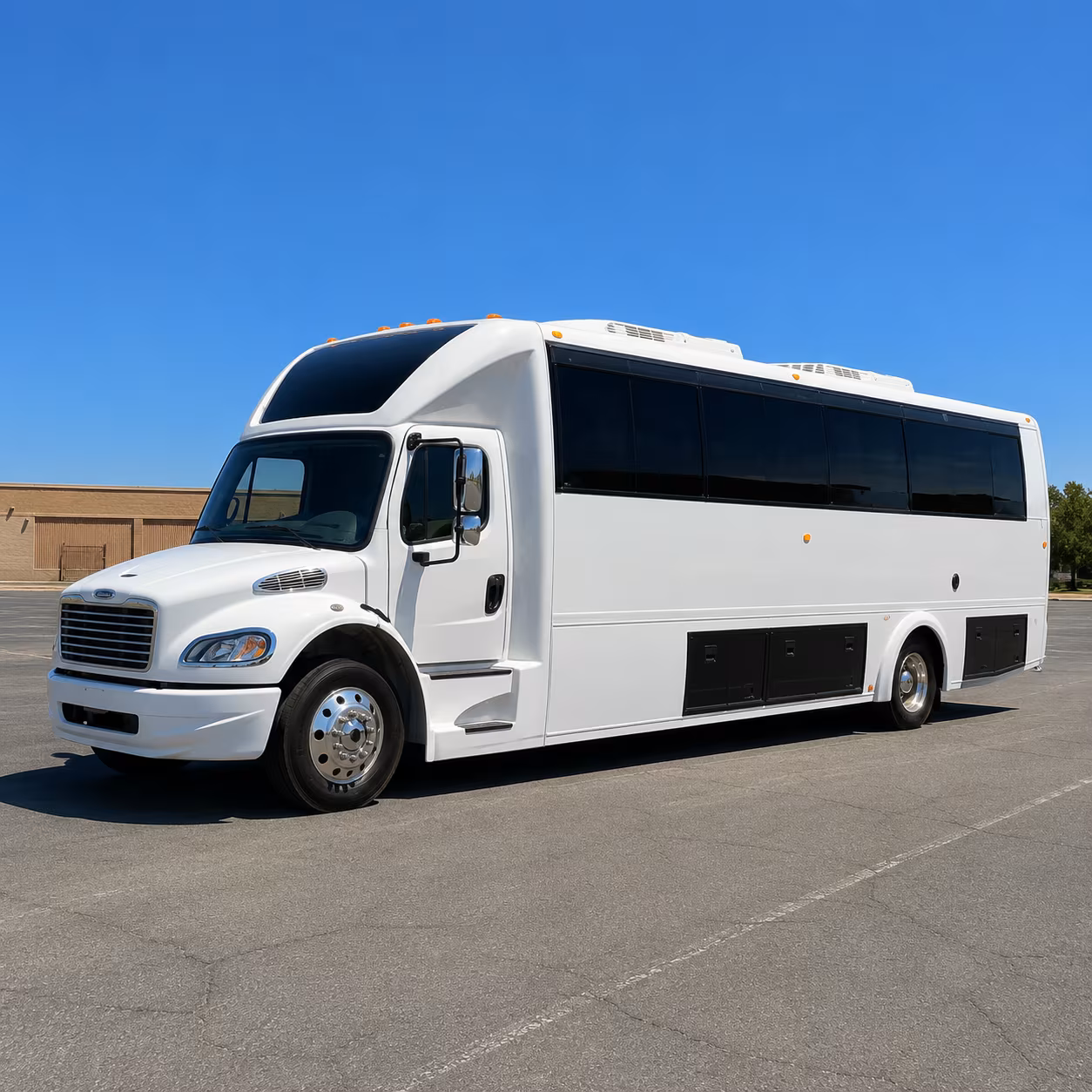 Lubbock Sporting Event Transportation party bus exterior