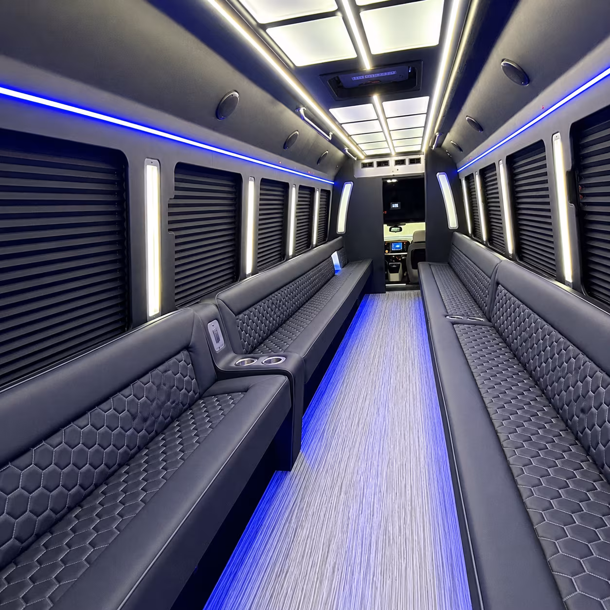 Lubbock Wedding Transportation party bus exterior