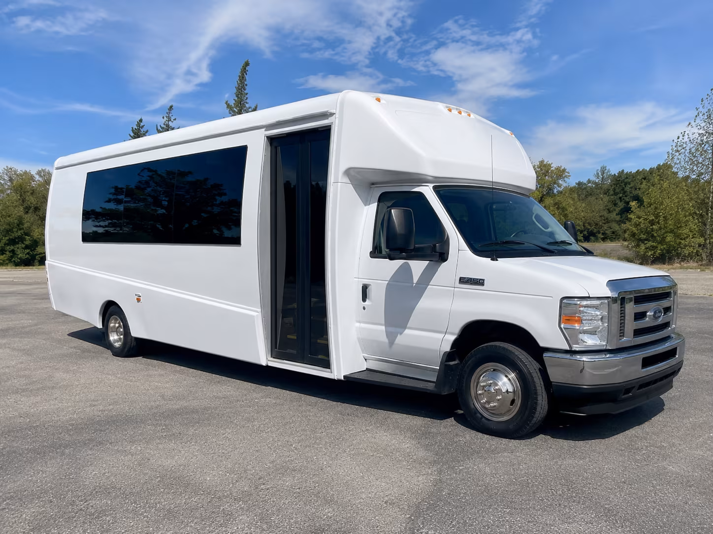 Lubbock Wedding Transportation party bus exterior