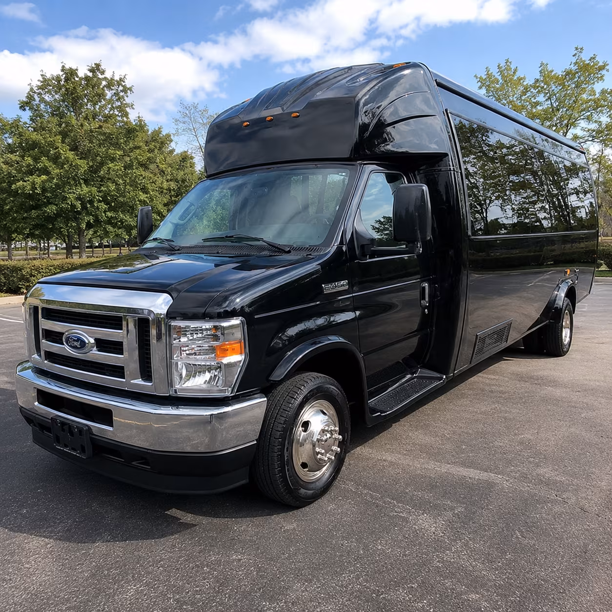 Lubbock Wedding Transportation party bus exterior