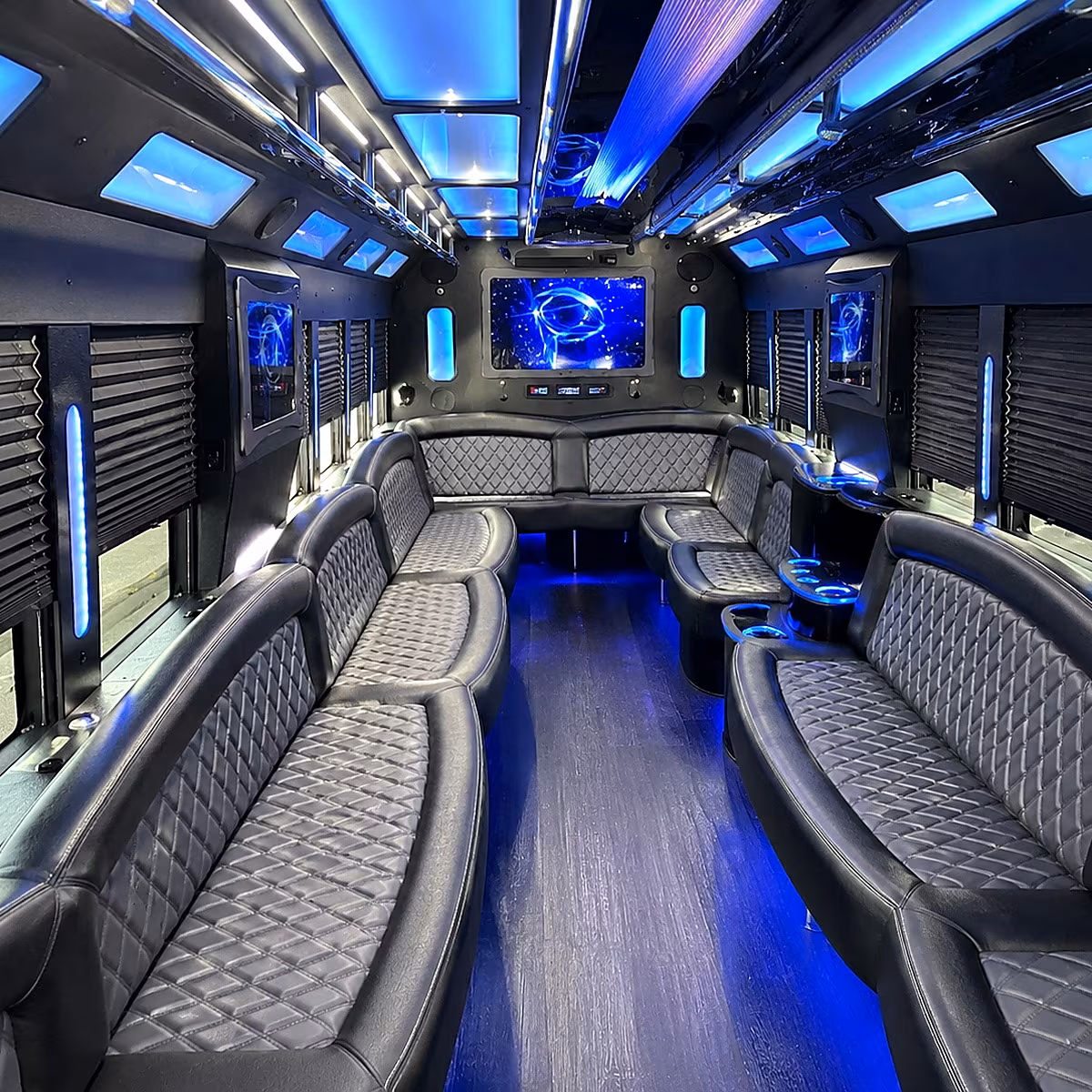 Lubbock Winery Tour & Pub Crawl Transportation party bus interior